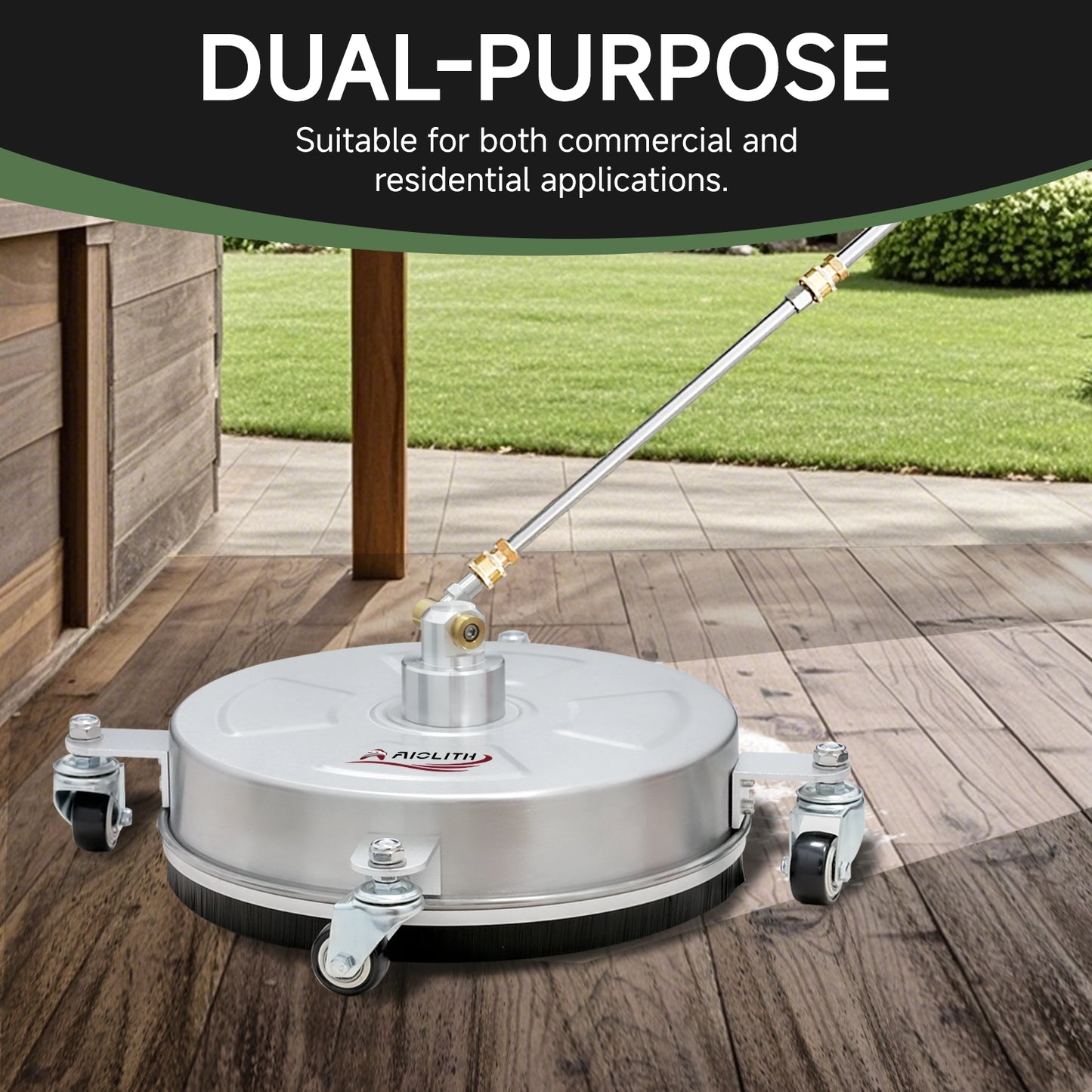 14-inch surface cleaner for precise pressure washing